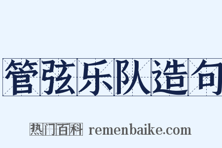 管弦乐队造句是什么意思的图片